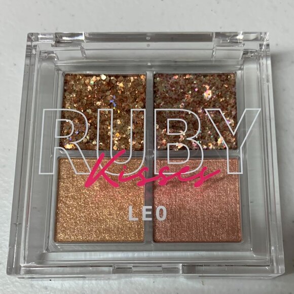 Ruby Kiss Glitter Gem Eye Shadow Palette #GGP01 Leo Eyeshadow Palette - Picture 9 of 12